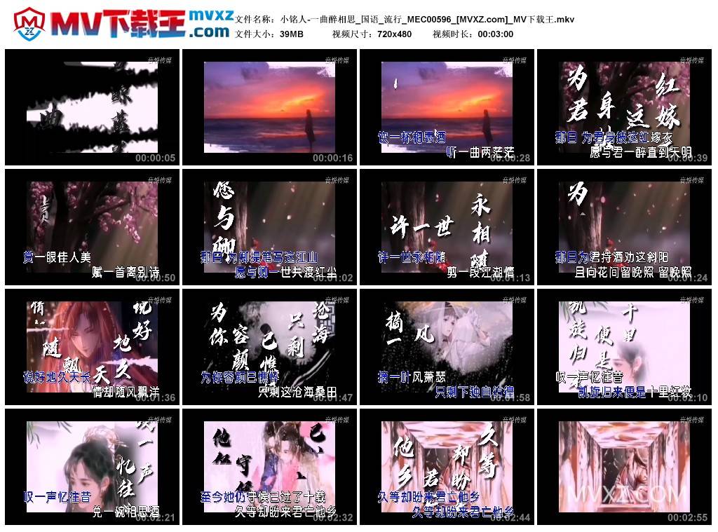 小铭人-一曲醉相思_国语_流行_MEC00596